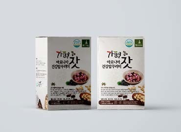[여수/순천/광양 포장디자인제작] 잣향기푸른숲 가평잣아로니아건강밥꾸러미 패키지개발